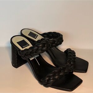 Dolce Vita Black Braided Heels